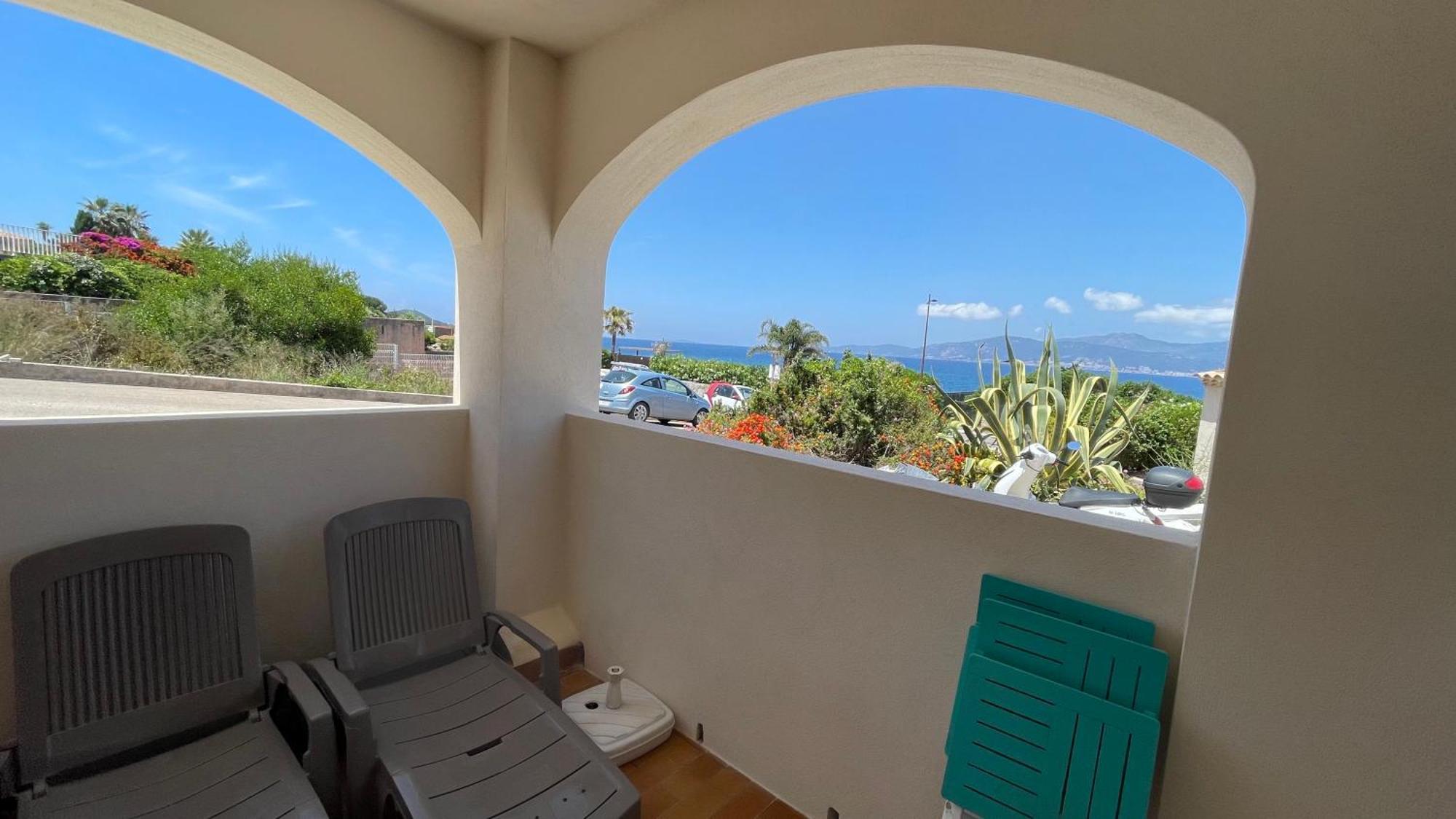 Vue Mer Panoramique Plage 50M Porticcio Corse エクステリア 写真